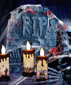 Halloween Flameless Pumpkin Candle Holder