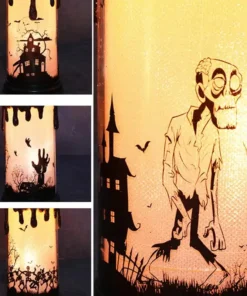 Halloween Flameless Pumpkin Candle Holder