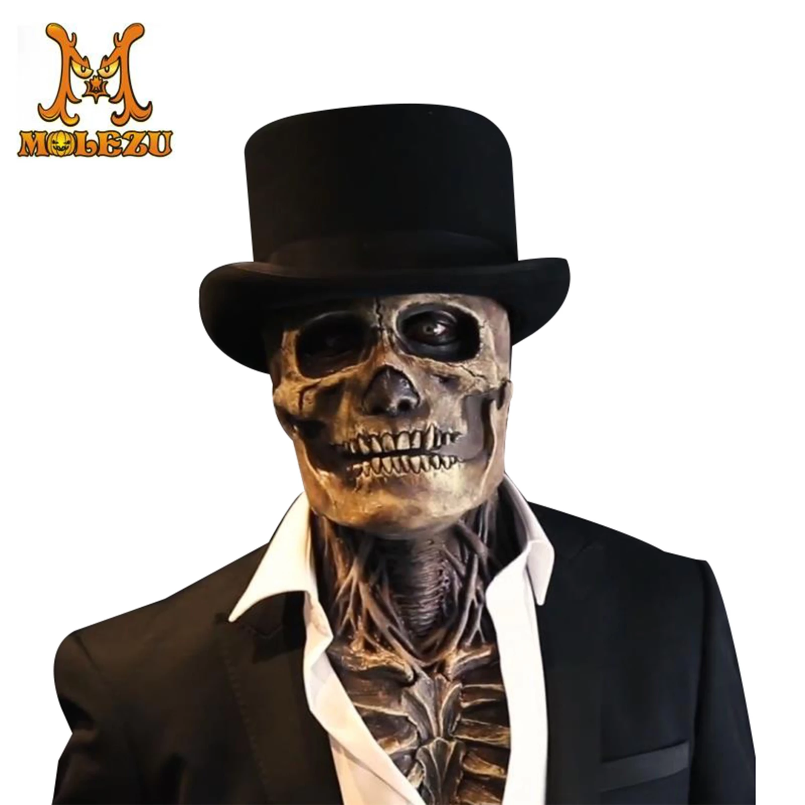 GFOUK™ Bioman i tmerrshëm i skeletit të Halloween