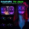 Halloween Gesture Control LED Purge Mask with 50 Patterns