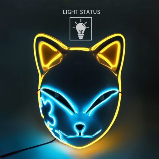 Luminous Line LED kaķu sejas maska