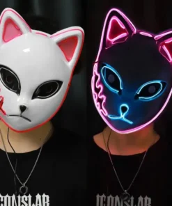 Luminous Line LED Cat Face Mask