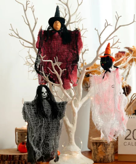 Halloween Skull Ghost Pendant