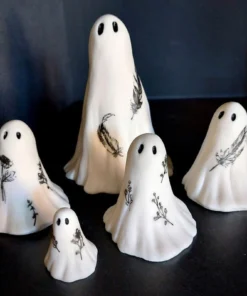 Halloween White Ghost Ornament