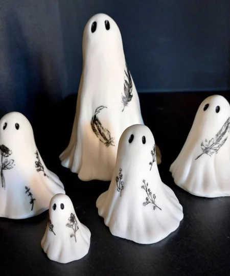 Halloween White Ghost Ornament