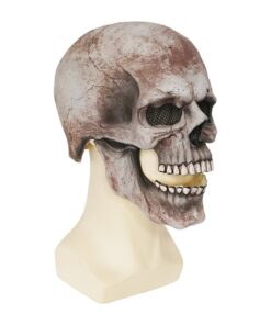 Creepy Halloween Human Skull Mask