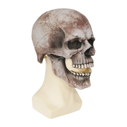 Strašidelná halloweenská maska ​​lidské lebky