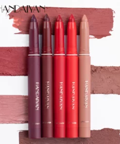 12 Color HANDAIYAN Rotating Sharpenable Matte Lipstick Pencils
