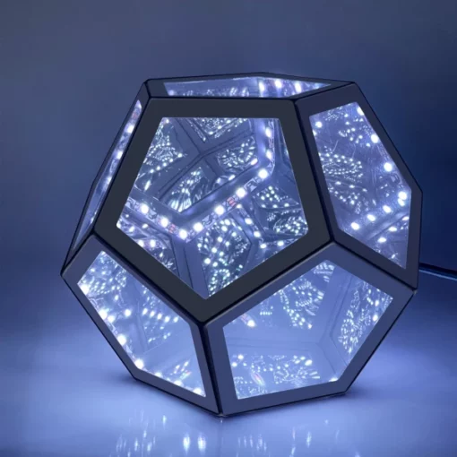 ពន្លឺសិល្បៈពណ៌ Infinity Dodecahedron