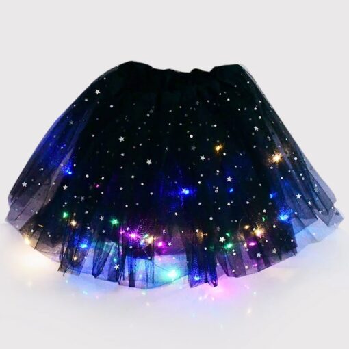 Pantallona të gjera me shkëlqim LED Princesha Halloween