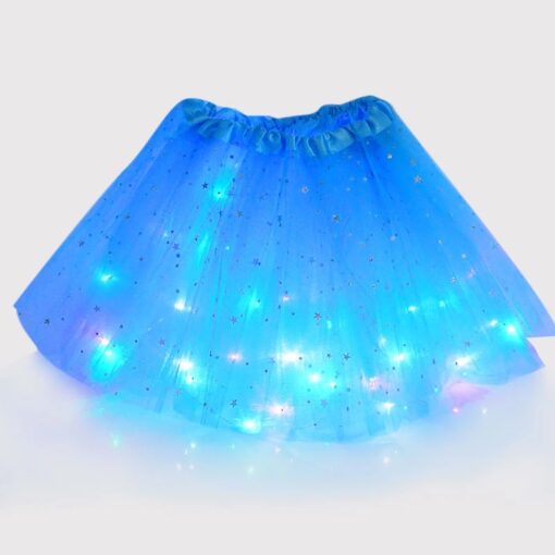 एलईडी राजकुमारी हेलोवीन चमकदार स्कर्ट