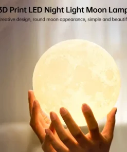 LED 3D Moon Night Light Lamp