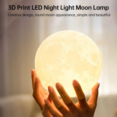 LED 3D Moon Night Light Lamp