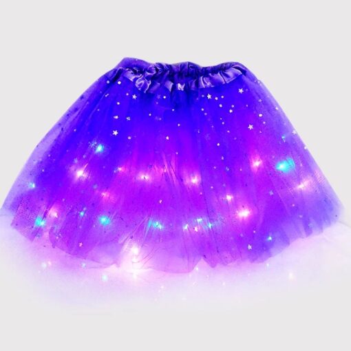 LED Princess Halloween Skirt Shiny