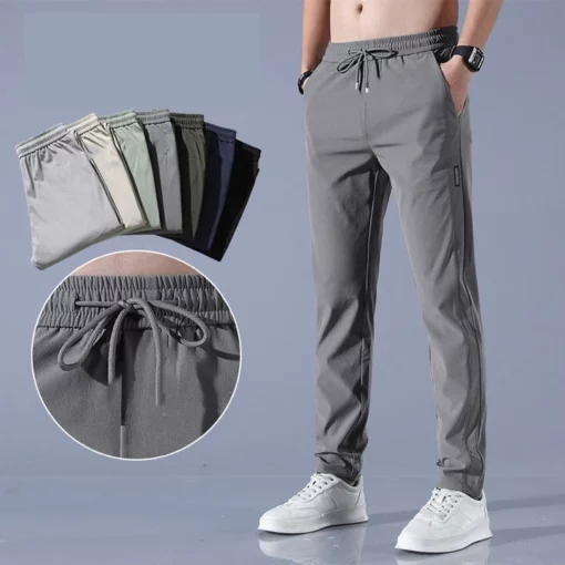 Pantalons elàstics d'assecat ràpid per a homes