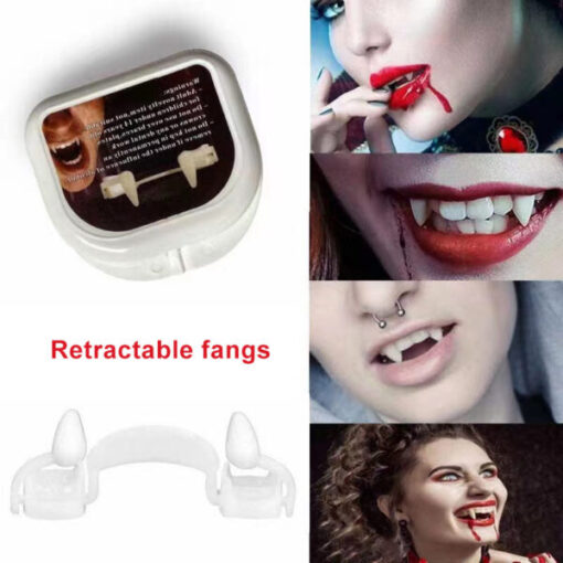 Прибиращи се вампирски зъби за Хелоуин