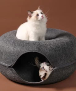 Felt Tunnel Cat Nest