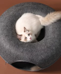 Felt Tunnel Cat Nest