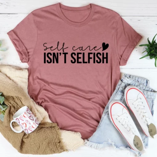 Egenomsorg er ikke egoistisk t-skjorte