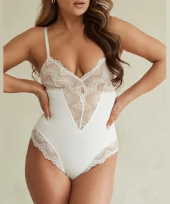 Sexy Lace Tummy Control Bodysuit