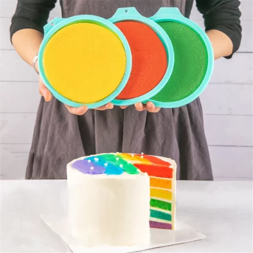 Σετ φόρμας σιλικόνης Rainbow για τούρτα
