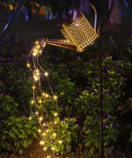 Solar Powered Fairy Light Watering Can