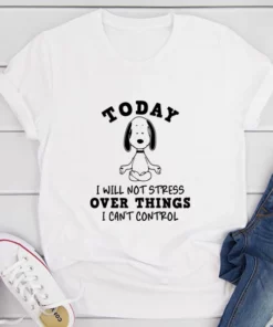 Today I Will Not Stress Over Things I Can't Control T-Shirt