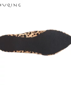 Flat Jaguar Print Haircalf Loafers