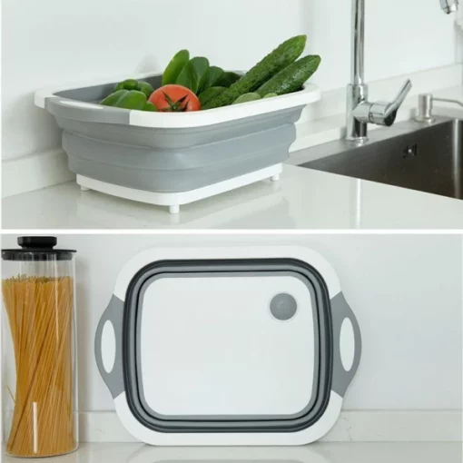 Multi-Functional Collapsible Cutting Board