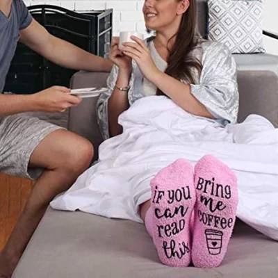 Wine Lover Custom Thermal Socks For Women