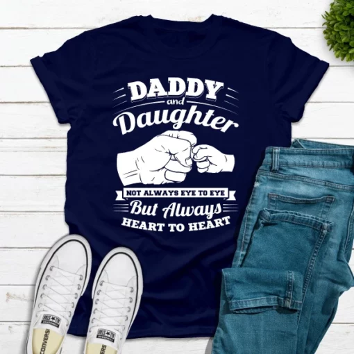 Tėčio ir dukters marškinėliai