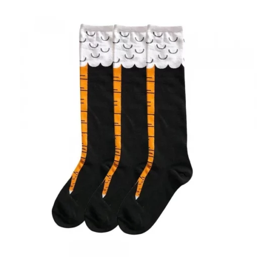 Смешни чорапи со пилешки нозе унисекс до колена