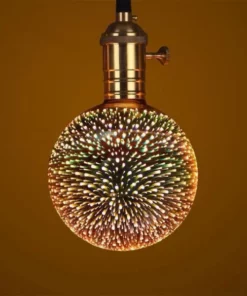 Galaxy 3D Infinity Fireworks Light Bulb