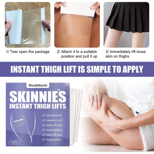 10Pcs Flappy Thigh Skin Tightening Patches