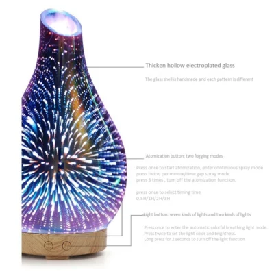 3D Ultrasonic Aromatherapy Diffuser