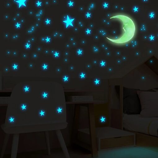 светящиеся звездные наклейки на стену