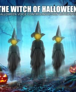 Voice Control Halloween Witch Decoration Light Set