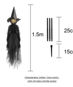 Voice Control Halloween Witch Decoration Light Set