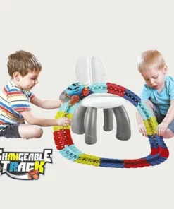 Changeable Track with LED Light-Up Race Car