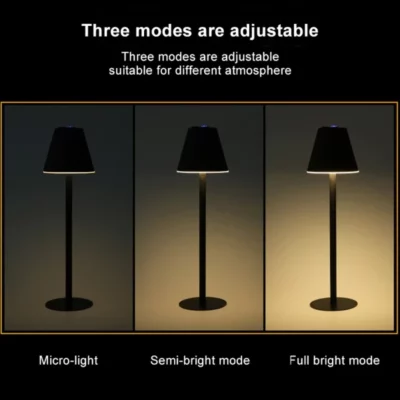 3 Light Modes Nordic Rechargeable Lamp