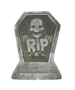 Foam Skeleton Halloween Tombstone