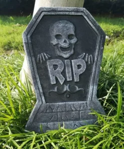 Foam Skeleton Halloween Tombstone