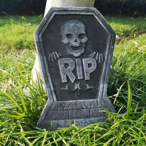 Foam Skeleton Halloween Tombstone