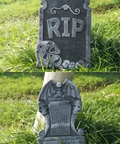 Foam Skeleton Halloween Tombstone