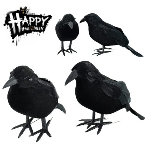 Mapambo ya Nyumbani ya Black Crow Halloween