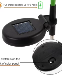 Spring Artificial Chrysanthemum Solar Garden Stake Led