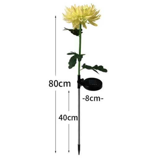 Ver Artificialis Chrysanthemum Horti Solaris Pignus Led