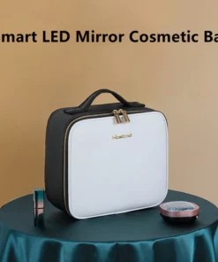 LED Light Makeup Storage Mirror