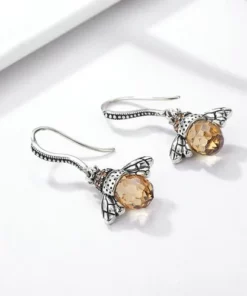 Queen Bee Crystal Drop Earrings