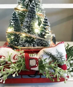 Red Farm Truck Christmas Centerpiece